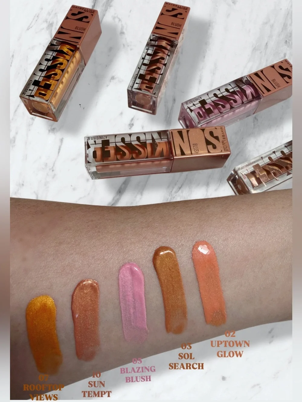 Maybelline Nudes Liquid Blush Set Of 5 (UNOPENED)